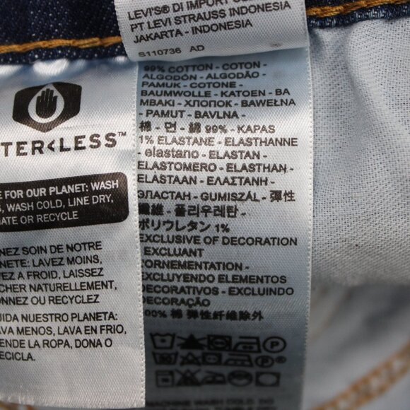 Levi's 559 Jeans Mens 44x29 Blue Relaxed Straight Leg 5-Pocket Stretch Denim - Picture 12 of 14